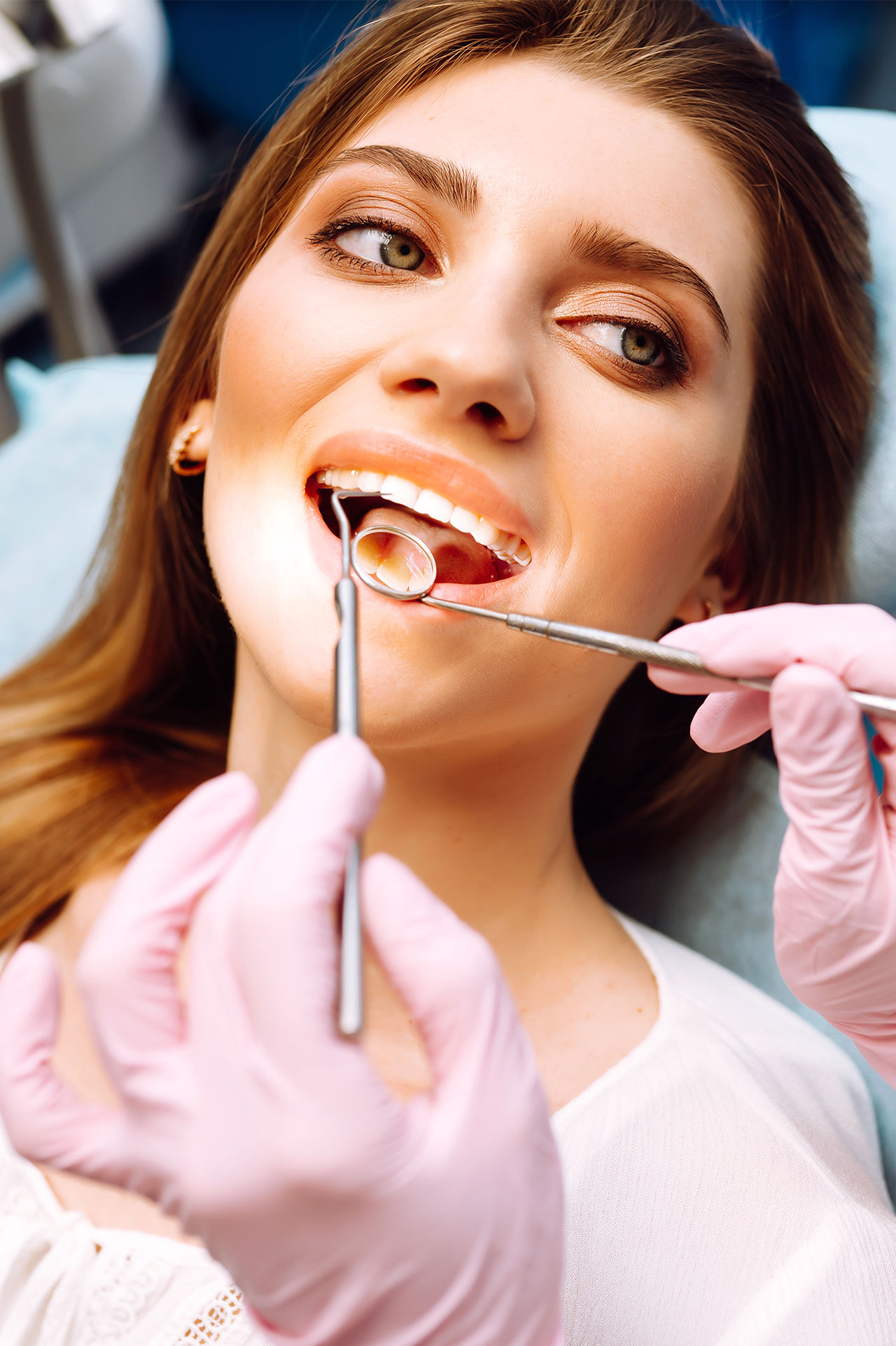 Glenn Smile Center's dental excellence ensures perfect smiles, with grateful adults displaying relief and contentment.