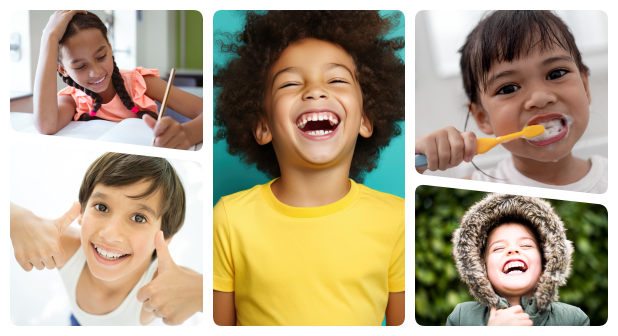 Child flash bright smiles thanks to the expert pediatric dentistry care at Glenn Smile Center.