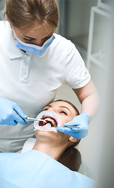 Oral health outcome boosted by Glenn Smile Center's whitening team.